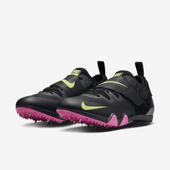Nike Mens Pole Vault Elite Track Field Spikes  AA1204-004 Black Pink Size 13 - Picture 1 of 6
